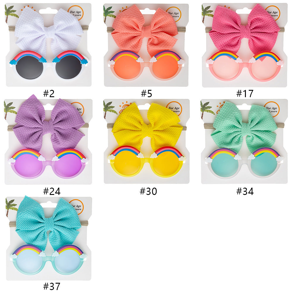 Set de banda para la cabeza de banda para la tela de las gafas de sol para niños al por mayor